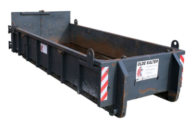 Wij bestelden hier een tuinafval container